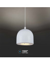 V-TAC 8.5W LED Висяща Лампа Φ100 Регулируемо Въже Touch On/Off Сиво Тяло 3000 - 7995 - 2