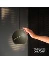 V-TAC 8.5W LED Висяща Лампа Φ180 Регулируемо Въже Touch On/Off Златно Тяло 3000 - 8003 - 6