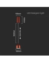 V-TAC 8.5W LED Висяща Лампа Φ100 Регулируемо Въже Touch On/Off Кафяво Тяло 3000 - 7997 - 7
