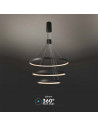 V-TAC LED Осветител 46W Висящ 40x60x80x150CM Черно Тяло 3000 - 15345 - 5