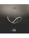 V-TAC LED Осветител 49W Висящ 70x20CM Черно Тяло 3000 - 15340 - 7