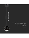 V-TAC 5W LED Висяща Лампа Черно Тяло 3000 - 10341 - 2