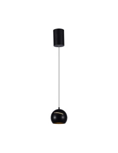 V-TAC 8.5W LED Висяща Лампа Φ180 Регулируемо Въже Touch On/Off Черно Тяло 3000 - 8001 - Цена | LEDs4economy