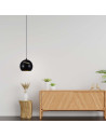 V-TAC 8.5W LED Висяща Лампа Φ180 Регулируемо Въже Touch On/Off Черно Тяло 3000 - 8001 - 3