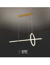 V-TAC 16W LED Висяща Декоративна Лампа 860x300 Златно Тяло 3000 - 8023 - 4