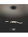 V-TAC 18W LED Висяща Декоративна Лампа 700x250 Черно Тяло 3000 - 8020 - 7