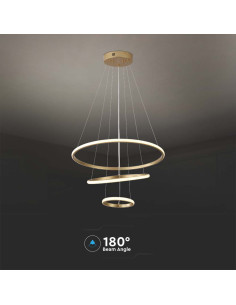 V-TAC 32W LED Висяща Декоративна Лампа 600x400x200 Златно Тяло 3000 - Цена | LEDs4economy 2