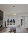 V-TAC 32W LED Висяща Декоративна Лампа 600x400x200 Златно Тяло 3000 - 4