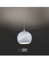 V-TAC 8.5W LED Висяща Лампа Φ180 Бяло Тяло 3000 - 7999 - 2