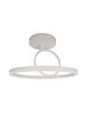 V-TAC LED Осветител 38W Плафон 500x200 3000 Бял Двоен Кръг - 14984