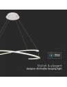 V-TAC LED Осветител 48W Висящ 800x1200 Димиращ Бял 4000К - 14987 - 2