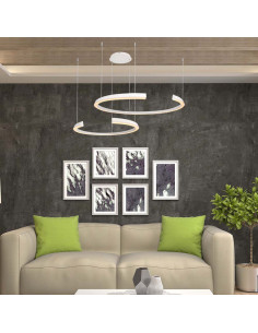 V-TAC LED Осветител 48W Висящ 1100x800x1200 Димиращ Бял 3000К - 14992 - Цена | LEDs4economy 2
