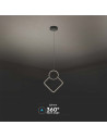 V-TAC LED Осветител 12W Висящ Геометрик 280 x 1800 Бял 3000К - 15000 - 2