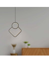 V-TAC LED Осветител 12W Висящ Геометрик 280 x 1800 Черен 4000К - 14999 - 5