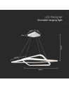 V-TAC LED Осветител 50W Висящ 600x600x1200 Димиращ Бял 4000К - 14989 - 5