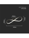 V-TAC LED Осветител 24W Безкрайност 3000 - 7002 - 6