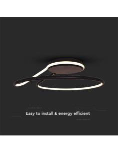 V-TAC LED Осветител 24W 4000 Черен - Цена | LEDs4economy 2