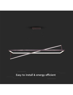 V-TAC LED Осветител 45W Висящ Димиращ Черен 3000К - 6906 - Цена | LEDs4economy 2