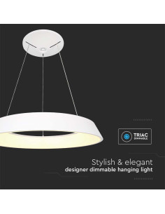 V-TAC LED Осветител 48W Висящ Димиращ Бял 4000 - 6904 - Цена | LEDs4economy 2