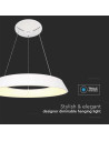 V-TAC LED Осветител 48W Висящ Димиращ Бял 4000 - 6904 - 2