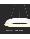 V-TAC LED Осветител 48W Висящ Димиращ Бял 3000 - 6903 - 2
