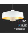 V-TAC 7W LED Пендел Акрил Бял Абажур 34x19 3000а Светлина - 3939 - 6