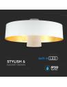 V-TAC 7W LED Пендел Акрил Бял Абажур 34x19 3000а Светлина - 3939 - 5
