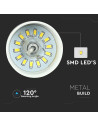 V-TAC 7W LED Пендел Акрил Златен Абажур 25x19 3000а Светлина - 3936 - 4