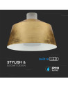 V-TAC 7W LED Пендел Акрил Златен Абажур 25x19 3000а Светлина - 3936 - 7