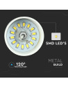 V-TAC 7W LED Пендел Акрил Златен Абажур 12x19 3000а Светлина - 3934 - 5