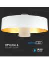 V-TAC 7W LED Пендел Акрил Бял Абажур 34x19 Неутрална Светлина - 3933 - 7