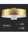 V-TAC 7W LED Пендел Акрил Златен Абажур 34x19 Неутрална Светлина - 3932 - 4
