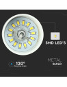V-TAC 7W LED Пендел Акрил Златен Абажур 34x19 Неутрална Светлина - 3932 - 8