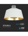V-TAC 7W LED Пендел Акрил Бял Абажур 25x19 Неутрална Светлина - 3931 - 7