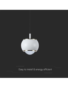 V-TAC 9W LED Висяща Лампа (10x10x100см) Бяло 3000 - 10080 - Цена | LEDs4economy 2