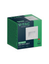 V-TAC 3W LED Осветител За Стъпала Бял Квадрат 3000K - 10377 - 4