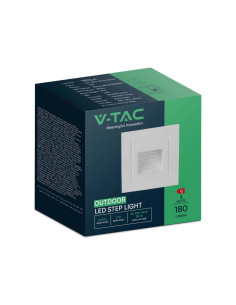 V-TAC 3W LED Осветител За Стъпала Бял Квадрат 3000K - 10376 - Цена | LEDs4economy 2