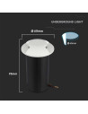 V-TAC 1W LED Осветител за Стъпала Бял Двупосочен 3000К - 211465 - 6