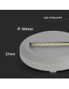 V-TAC 2W LED Осветление за Стъпала Сиво Тяло Кръг 3000К - 211319 - 2