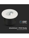 V-TAC 3W LED Луна за Стена Кръг 4000К - 4