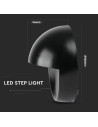 V-TAC 3W LED Осветление за Стъпала Черно Тяло Кръг Неутрално Бяла Светлина - 1405 - 6
