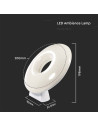 V-TAC 4W Амбиаентна Лампа Smart RGB - 405861 - 4