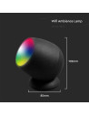 V-TAC 2.2W Амбиентна Лампа RGB + CCT Amazon Alexa и Google Home Съвместимост - 405851 - 2