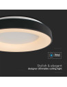 V-TAC LED Осветител за таван 49W 60x9CM Черно Тяло 3000 - 15346 - 4