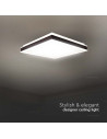 V-TAC LED Осветител 18W Квадрат за Таван Черна Рамка 4000 - 6990 - 2