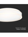 V-TAC LED Осветител 24W Кръг за Таван Бяла Рамка 4000 - 6989 - 6