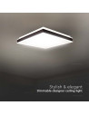 V-TAC LED Осветител 48W Квадрат за Таван Черна Рамка 4000 - 6917 - 4