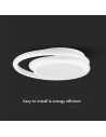 V-TAC LED Осветител 24W Плафон 4000К Бял Двоен Кръг - 6995 - 2