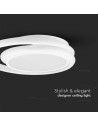 V-TAC LED Осветител 24W Плафон 4000К Бял Двоен Кръг - 6995 - 3