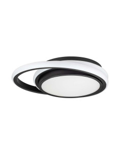 V-TAC LED Осветител 24W Плафон 4000К Черен Двоен Кръг - 6994 - Цена | LEDs4economy